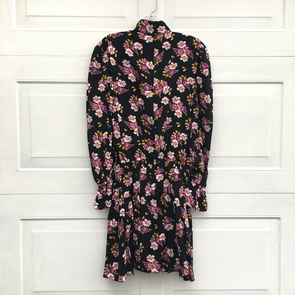 ZADIG & VOLTAIRE Rabbi Peonies Dress Floral Silk Mini - Picture 5 of 8